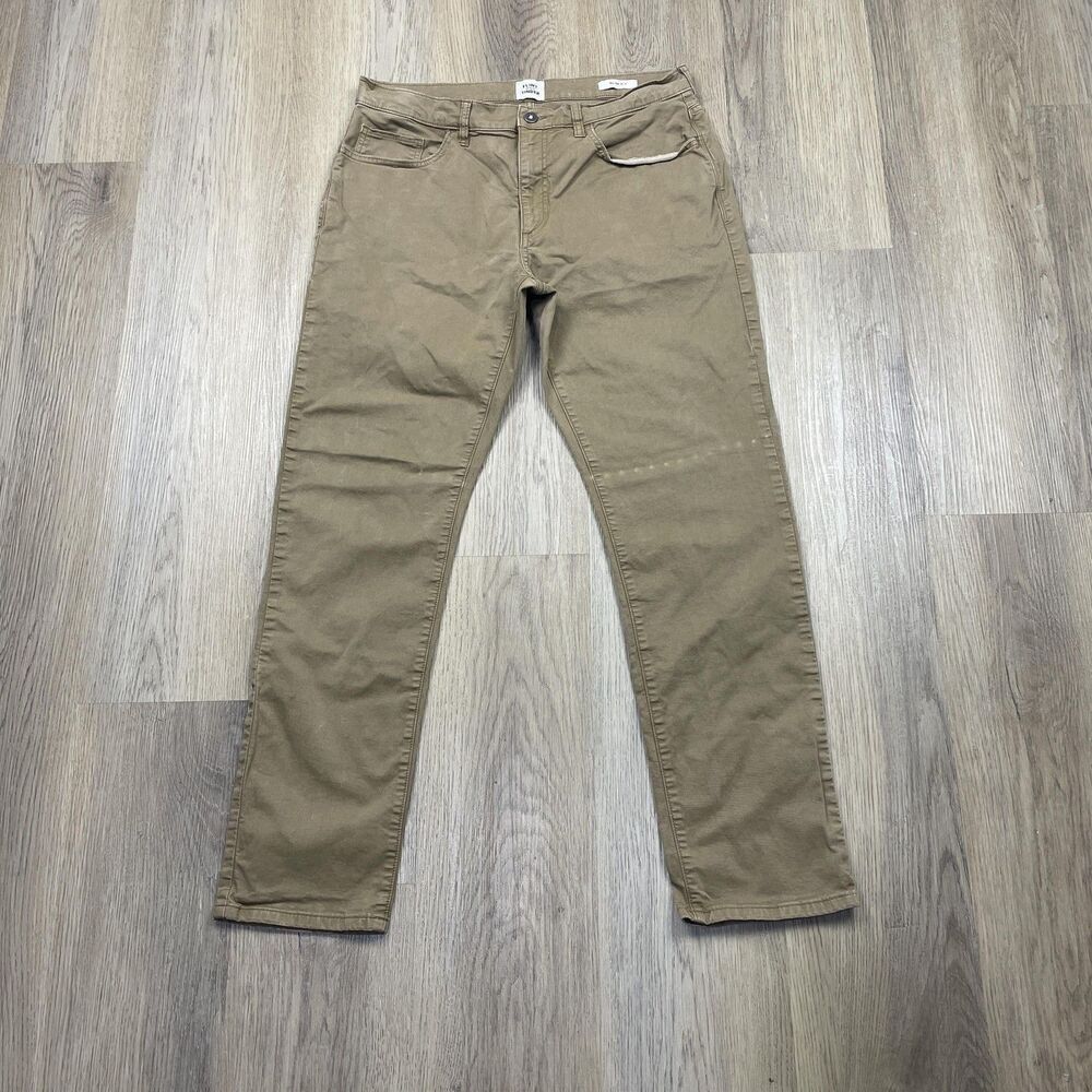 Flint and Tinder Pants Mens Khaki Slim Fit Stretch 5-Pocket Chino Twill Casual